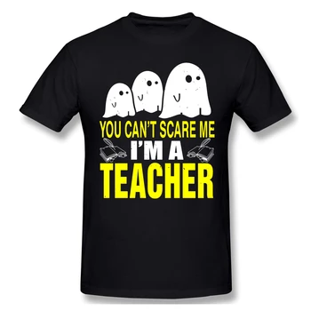 Jūs nevarat skandāla man Vīriešu T-Krekli Topi Smieklīgs Kokvilnas t-veida, es esmu Skolotājs Halloween T Krekli