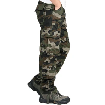 Kamuflāžas Bikses Vīriešu Taktiskās Kravas Bikses Gadījuma Camo Bikses Hip Hop Joggers Streetwear Multi-kabatas Militārās Taktikas Bikses