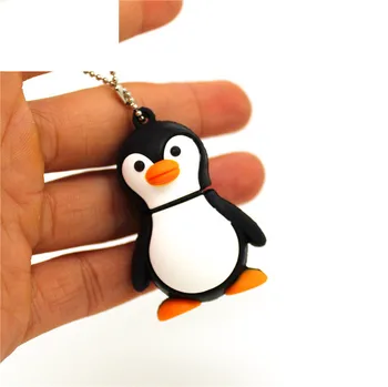 Karikatūra jauki pingvīns dzīvnieki tēmu radošo U Diska pilnu 8GB 16GB 32GB 4GB usb flash drive, memory stick pen drive pendrive
