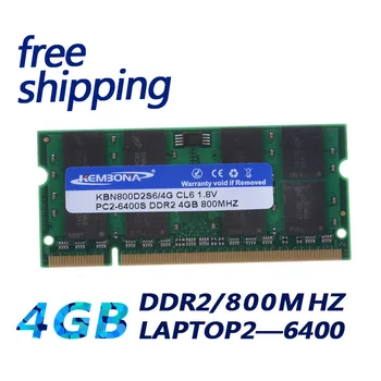 KEMBONA KLĒPJDATORU DDR2 4GB 16chips SODIMM Atmiņas ram 800mhz Klēpjdatoru Notebook 200pin ram atmiņas