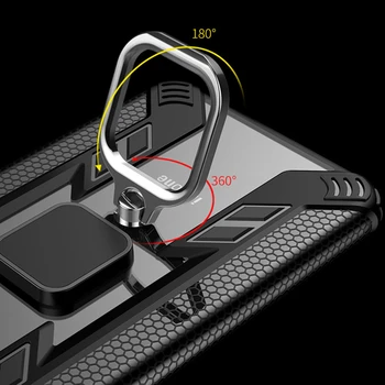 KEYSION Triecienizturīgs Bruņas Gadījumā Redmi K20 Pro 7. Piezīme Pro 7S Stāvēt Auto Gredzenu Tālruņa Vāciņu, lai Xiaomi Mi 9T Mi 9T Pro Mi 8 Lite