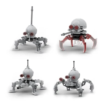 KM Iznīcinātājs Pastaigas Kara Robots High-tech Punduris Spider Noslēgtā Imperial Klons Pie-dp Walker Mini pamatelements, Mazulis, Rotaļu