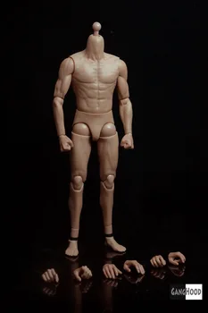 Kolekcijas Rotaļlietas 1/6 Mēroga Āzijas Vīriešu Ķermeņa Attēls Muskuļu Modelis, kas ir Līdzīgs HT DX04 Ar Papildus Rokas 12inch rīcības attēls