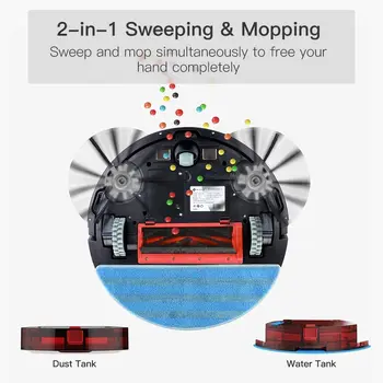 Lefant 2021. gada Labāko Smart Robotu putekļsūcējs Mop Tīrīšana un Mitrā Mopping Uzlādējams Automātiskā T700 putekļsūcējs Wifi Mājas