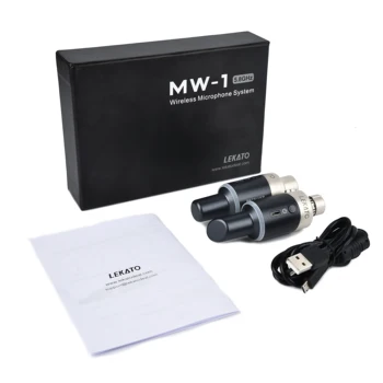 LEKATO MW-1 5.8 GHz Bezvadu Mikrofonu Sistēmas Spraudnis XLR Bezvadu Raidītājs Uztvērējs Effector Dinamiskais Mikrofons