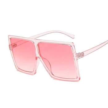 Lielgabarīta Toņos Sieviešu Saulesbrilles Black Modes Laukumā Brilles Lielo Rāmi Saulesbrilles Vintage Retro Brilles Unisex Oculos Feminino