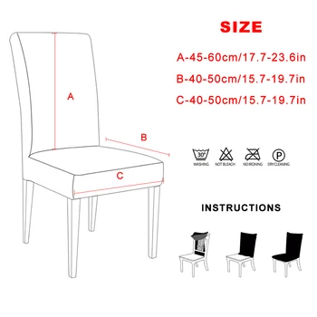 LuanQI Krēsla Pārsegs Poliestera Spandex Tīrtoņa Krāsu Krēslu Segtu Elastīgs Universial Ēdamistabas Sēdekļa Vāku Viesnīca Kāzu Krēsla Sēdekļa Vāku