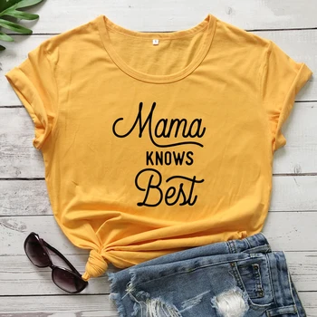 Mamma Zina Vislabāk Kokvilnas T-krekls Smieklīgi Mātes Diena Dāvanu T Gadījuma Sieviešu Vasaras Īsām Piedurknēm Jauna Mamma Apģērbu Tee Krekls Top