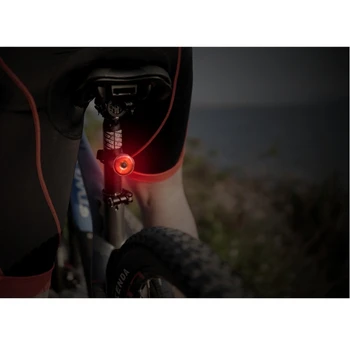 MEROCA Smart Bike Astes Gaismas DIOŽU Bremžu Sensoru Aizmugures Gaismas MTB USB Lādējamu Auto On/Off IPX6 Ūdensizturīgs Aizmugures Gaismas