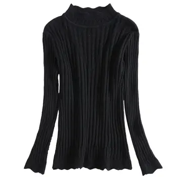 Modes Rudenī Sievietes, V-veida kakla Ilgtermiņa piedurknēm Adīts Džemperis Sieviešu Džemperis, Džemperi Stabilu Elastību Sieviešu Apģērbu Vilkt Femme