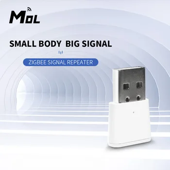 MOL Tuya Zigbee Signāla Atkārtotājs USB Zigbee Hub Signālu Paplašināt 20-30M Smart Home Automation Modulis