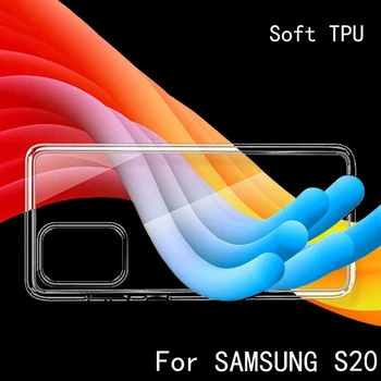 Mīksto Skaidrs, TPU Case For Samsung Galaxy S20 S21 FE Ultra Plus A12 A32 A52 A42 5G M21 M31 A21 S M01 M51 A31 A11 A41 Atpakaļ Sedz