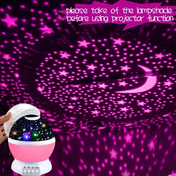 Nakts Gaismas Projektors Zvaigžņu Mēness Debesīs Rotējošo usb-Bateriju Darbināmas Gultas Lampa Bērniem Bērniem Bērnu Guļamistaba Bērnistaba galda lampas