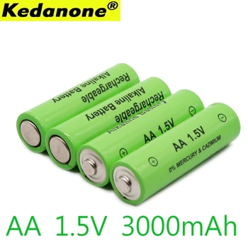 Oplaadbare Batterij Aa Batterij 1,5 V 3000Mah Bty Ni-Mh 1,5 V Oplaadbare + Lad
