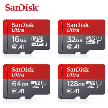 Oriģināls SanDisk Micro SD Karti Class10 TF Karte 16gb 32gb 64gb, 128gb Max 98Mb/s atmiņas karti samrtphone un galda DATORU