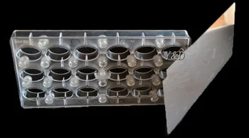 Ovālas olveida Magnētisko Polikarbonāta Šokolādes Pelējuma Plastmasas DIY PC Tools Magnēts pudiņš želeja, šokolādes pārsūtīt pelējuma