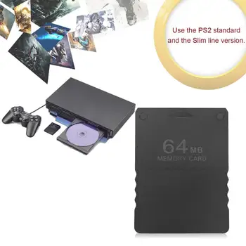 Par PS2 64MB/128MB Atmiņas Kartes Atmiņas Paplašināšanas Kartēm, Piemērots Sony Playstation 2 PS2, Melna 64/128M Atmiņas Kartes Vairumtirdzniecība