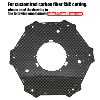 Pielāgota Oglekļa Šķiedras CNC Griešanas Plāksnes Pakalpojumu DIY Oglekļa Šķiedras, Loksnes, Plāksnes CNC Apstrādes Precizitāti Griešanai