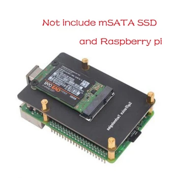 Piemērots Aveņu Pi 4. Paaudzes B Tipa X857 V2.0 MSATA SSD Izplešanās Valdes Uzglabāšanas Modulī