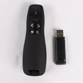 PPT Prezentācijas 2.4 GHz USB R400 Bezvadu Tālvadības pults Sarkano Lāzera Pildspalva Rādītāju Powerpoint Z2 , Ar Pārnēsājams somā