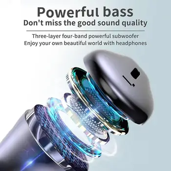 R20 Bluetooth 5.0 Austiņas Touch Darbību Bluetooth Austiņas Ar LED Ciparu Displejs Fone De Ouvido Auriculares Audifonos