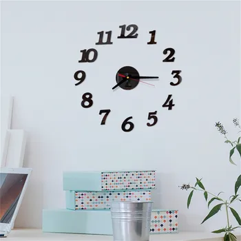 Reloj de salīdzinot sienas pulkstenis ar Izsmalcinātu 3D Vienkāršu Romiešu Numuru DIY Akrila Spogulis Sienas Uzlīmes, Pulkstenis, Mājas Dekoru, Sienas Uzlīmes#30