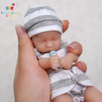 RSG 6 Collas (15cm Bebes Atdzimis Lelles Nop Tas Fidget Silikona Pilna Ķermeņa Mini Lelle Miega dvīņi Ir Spilgti nekustamā bērnu Anti-Stress