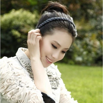 Salds Roku Darbs Fāzēm Krusta Hairband Elegants Cietā Galvas Stīpu Sievietēm Meitene Korejas Vienkāršu Grodumu Cepures Matu Aksesuāri, Rotaslietas