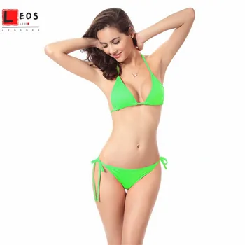Sexy Sievietes Bikini Komplekts Krūšturis Trīsstūris Pārsējs Peldkostīmi Push Up Sandales Peldkostīmu Cietā 2gab peldkostīms Peldēties Uzvalku 2020 Jaunas