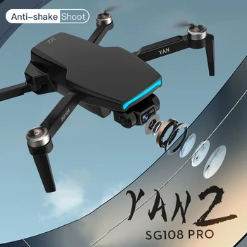SG108 pro dūkoņa 4k profesionaldron quadcopter ar kameru, rotaļlietas, 2-Ass Gimbal Kamera HD 1km GPS 5G WiFi FPV Brushless