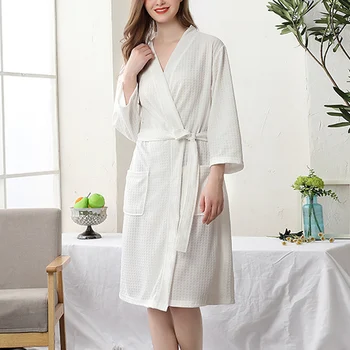 Sieviešu/Vīriešu Peldmētelis Kimono Sleepwear Spa Drēbes Naktsveļu Unisex Naktskrekls EIG88