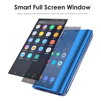 Smart Mirror Flip Tālrunis Case For Samsung Galaxy S20 S21 S30 Plus Magnētisko Ādas Stāvēt Vāciņu Galaxy Note 20 Ultra S20 FE
