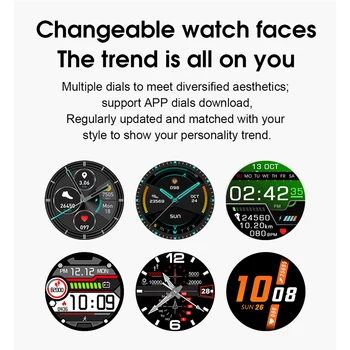 Smart Skatīties Vīrieši 24 stundas nepārtrauktu temperatūras uzraudzīt sirdsdarbība Fitnesa Tracker sporta Smartwatch GT2 relogio masculino
