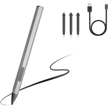 Stylus Pen Tablet 4096 Līmeņu Spiediena Klēpjdatoru skārienekrānu, Pildspalvu ar 3 Zib Padoms Nomaiņa USB Lādējamu par Surface Pro 7 6 5