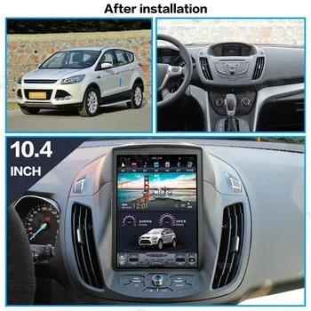 Tesla Stila vertikāla ekrāna Android 9.0 Auto Multimedia Player Ford KUGAS 2013-2019 GPS Navi Radio Audio stereo Wifi galvas vienības