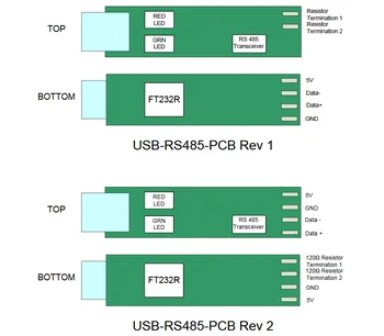 USB-RS485-PCBA FTDI USB uz RS485 Iegulto Converter PCB Assy