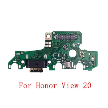 USB Uzlāde Dokā Port Savienotājs Valdes Flex Kabelis Huawei Honor X10 9X Pro View 20 10 9.i 9.C 8 8Pro, Ņemiet vērā, 10 Rezerves Daļas