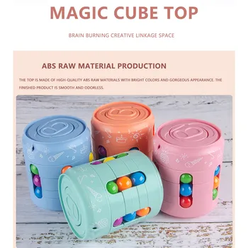 Var Cube Top Burvju Krāsains Pupiņas Pirkstu Vērpšanai Mazina Stresu Dekompresijas Līdzeklis Bērniem Un Pieaugušajiem
