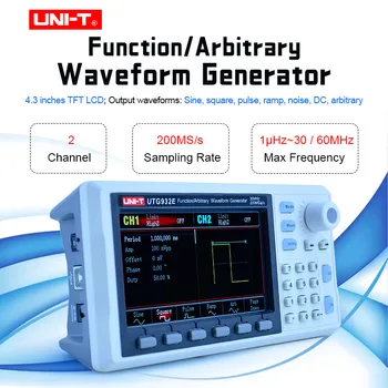 VIENĪBAS UTG932E UTG962E Funkciju nenoteiktas Viļņu formas Signālu Ģenerators Avots Dual Channel 200MS/s 14bits Frekvences Mērītājs 30/60Mhz