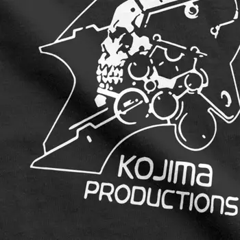 Vīriešu Metal Gear Kojima Productions, T Krekli Hideo Kojima T-Krekls Nāves Stiepļu Kokvilnas Tops ar Īsām Piedurknēm Tees 3D Izdrukāt