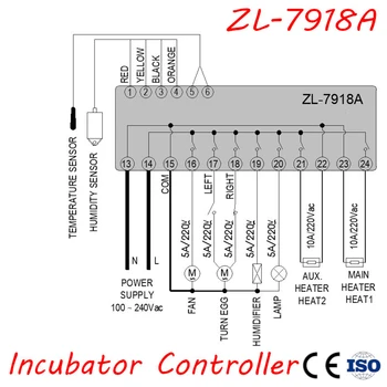 ZL-7918A Daudzfunkcionāla Termostats Automātiska Temperatūras Kontrolieris Automātiski Inkubators Temperatūras un Mitruma Kontrolieris XM-18