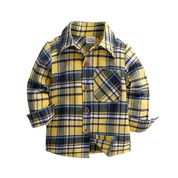 Zēns Kungu Apģērbu Komplekts Bērniem Kokvilnas Pleds Krekls, Džinsi Elsas Bērniem Gadījuma Tērpiem