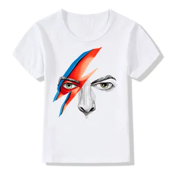 Zēns un Meitene Drukāt Rock Bowie David Bowie Ziggy Stardust Vintage Modes T-krekls Bērniem Tshirts Bērniem, Topi, Bērnu Drēbes,ooo515