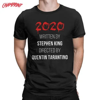 Šausmu Gads 2020. Gads Written By Stephen King, Vīriešu T Krekls Awesome Tee Krekls Ar Īsām Piedurknēm O Veida Kakla T-Krekls Tīras Kokvilnas Grafiskais Drēbes