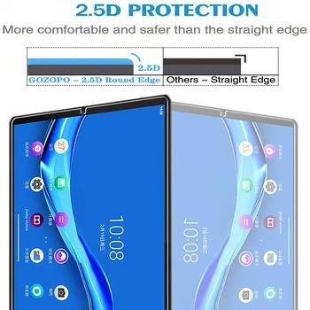 2gab Tablete Rūdīta Stikla Ekrāna Aizsargs Vāks Lenovo CILNES M10 Plus TB-X606X/TB-X606F10.3 Collu Pilns Pārklājums, Ekrāns Filmu