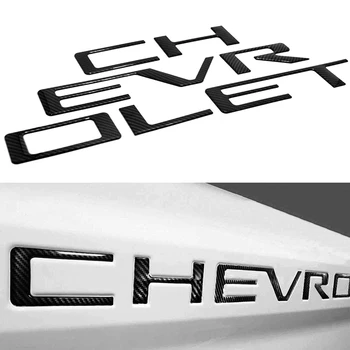 3D Tailgate Ielikt Vēstule 2019-2020 Chevrolet Silverado ，Auto Aizmugures Groove Ielikt Spēcīgu Adsorbcijas Vēstuli, Emblēmu