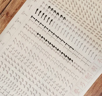 4000 zīmju Insultu Prakses Mazo Regulāri Skriptu Insultu Meklēšanu Red Suku Copybook Rīsu Papīra Iesācējiem