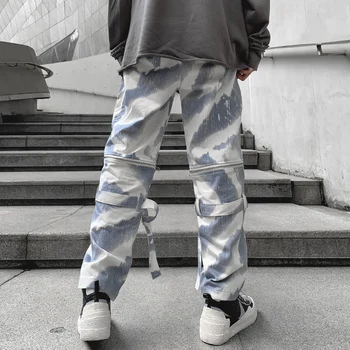 Hip Hop Vīriešiem Harēma Bikses Streetwear Multi-kabatas Kokvilnas Vīriešu Treniņbikses Streetwear Gadījuma Mens Hip Hop Bikses Bikses Dropshipping