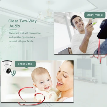 Home Security, IP Kameras Bezvadu Smart WiFi Kameru, WI-FI Audio Ieraksts Uzraudzības Baby Monitors HD Mini CCTV Kameras iCSee