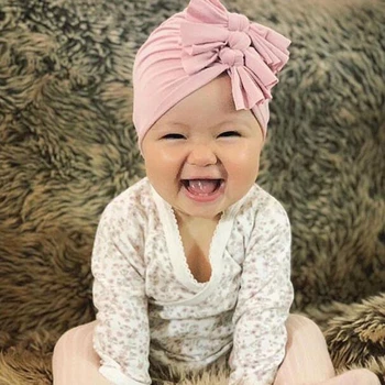 Ir 2021. Mezgls Loku Bērnu Galvassegu Toddler Headwraps Baby Ziedu Turban Cepures Babes Caps Elastīgās Matu Aksesuāri Bērnam 0-4Y